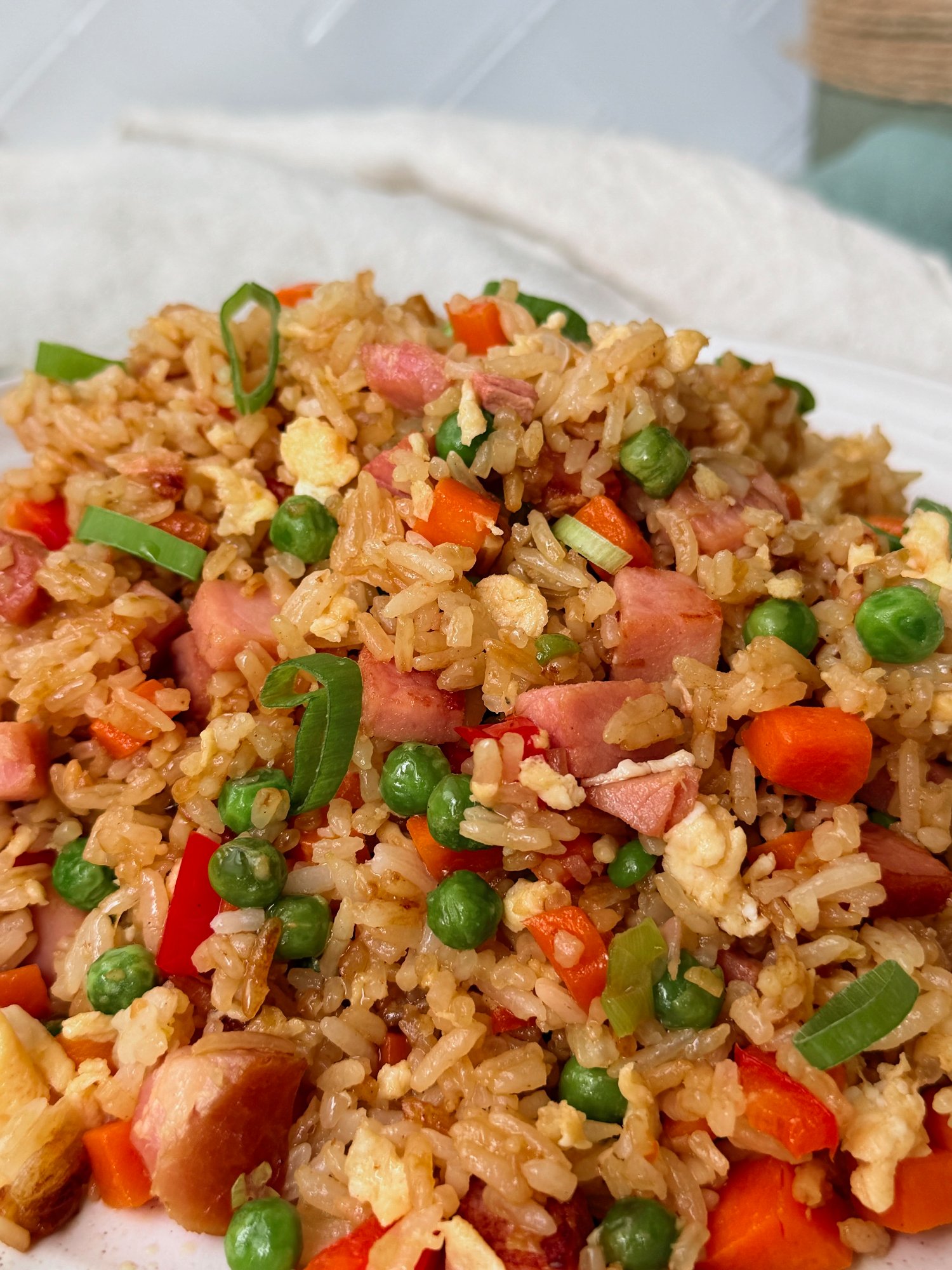 Leftover Ham Fried Rice