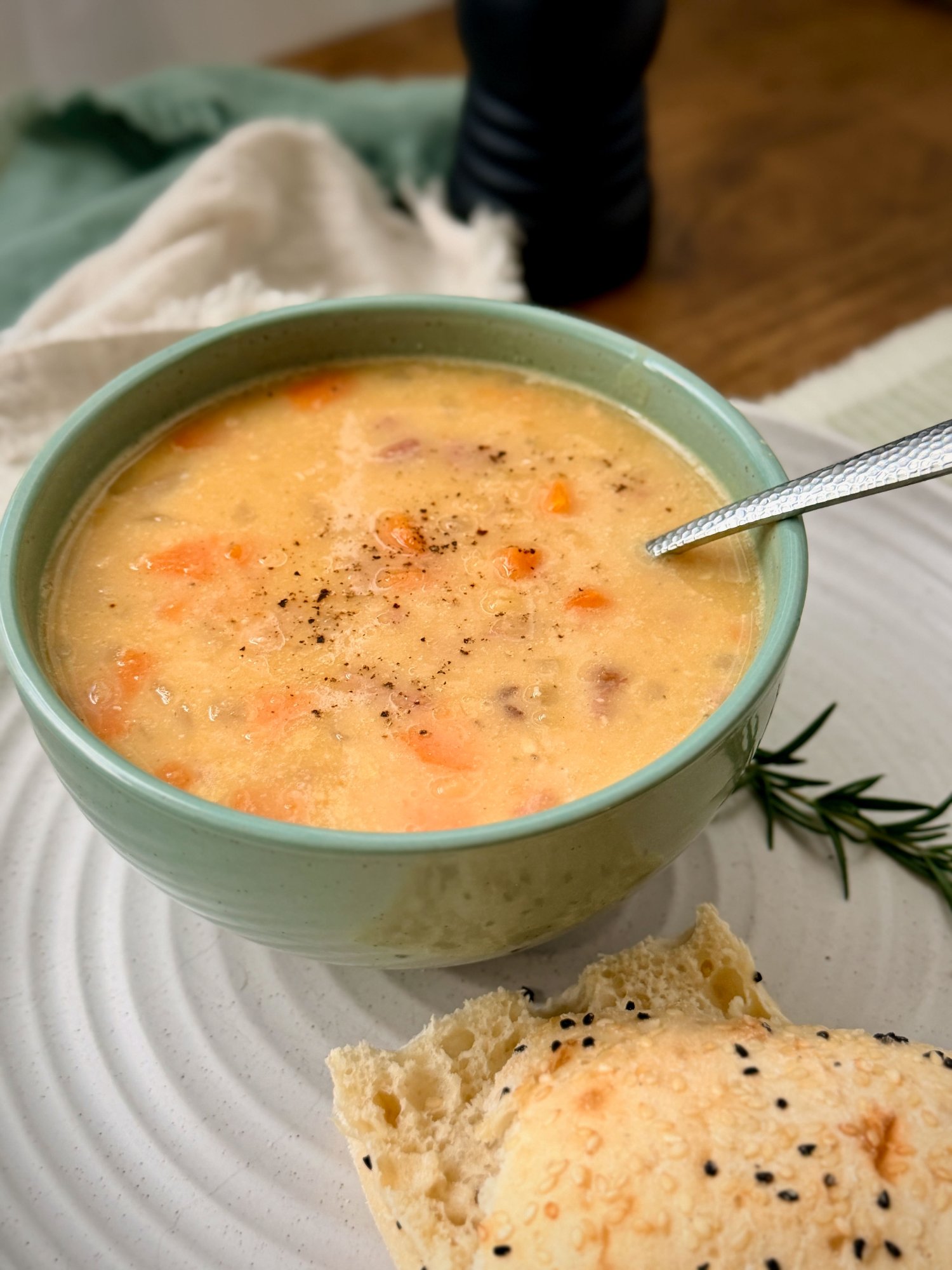 Smoked Ham & Red Lentil Soup
