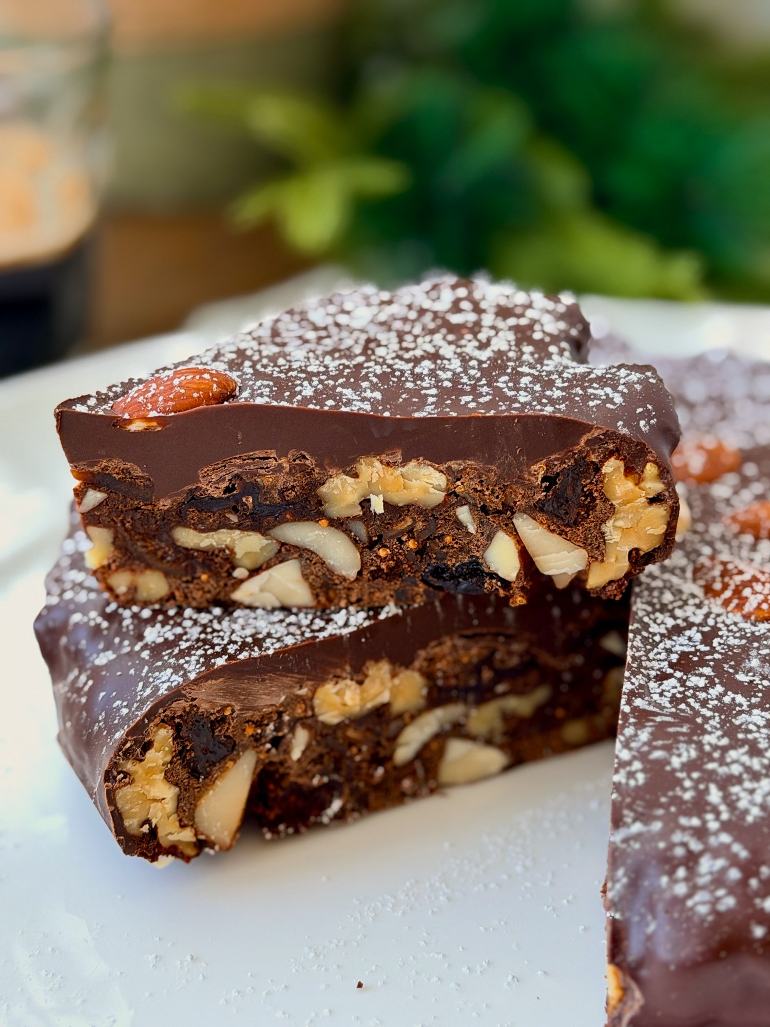 Panpepato (Italian Spiced Fruit & Nut Cake)